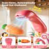 Pretend Cash Register Toy for Kids, Play Cash Register with Real Calculator, Scanner, Microphone, Cashier Playset Gift for Toddler Boys and Girls Ages 3 4 5 6 7 8 (Pink) view 2