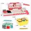 Pretend Cash Register Toy for Kids, Play Cash Register with Real Calculator, Scanner, Microphone, Cashier Playset Gift for Toddler Boys and Girls Ages 3 4 5 6 7 8 (Pink) view 3