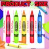10 Pcs Inflatable Crayon Balloons 21.7 Inch Crayon Inflatable Balloons for Back to Party Decoration Graduation room Garden Room Birthday Party Decorations view 2