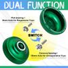 S10 Responsive Yoyo for Kids, Professional Yoyo Finger Spin Yo Yo Dual Function + 10 Strings, Bag, KK Bearing, Bearing Tool (Green) view 3