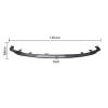 Carbon Fiber Front Bumper Lip Spoiler Compatible with Lexus RC300 F-Sport 2014-2018 view 3