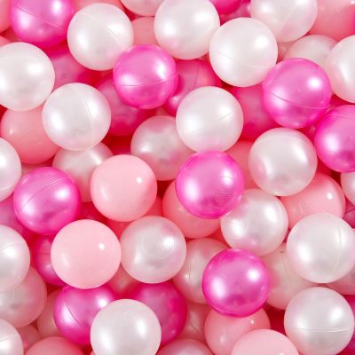 Heopeis Ball Pit Balls for Toddlers- 100 200 500 Non-Toxic Crush Proof Plastic Toy Balls for Toddlers 1 2 3 4 5 Years Old Ball Pool Playroom Playpen, Bounce House, Christmas Party Decoration