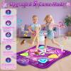 Dance Mat for Girls, Light-up 6-Button Dance Pad with Wireless Bluetooth & 5 Game Modes, Kids Electronic Dance Mats Musical Dancing Toys Christmas Birthday Gifts for Boys Girl Aged 3 4 5 6 7 8 9 10+ view 3