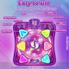 Dance Mat for Girls, Light-up 6-Button Dance Pad with Wireless Bluetooth & 5 Game Modes, Kids Electronic Dance Mats Musical Dancing Toys Christmas Birthday Gifts for Boys Girl Aged 3 4 5 6 7 8 9 10+ view 4