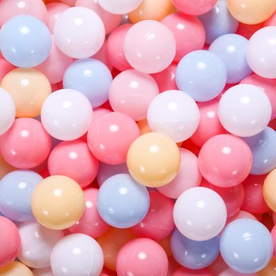 Heopeis Soft Plastic Ball Pit Balls, 100 200 500pcs Plastic Balls for Kids, Crush Proof Stress Balls for Baby Toddler Ball Pits Play Tent, Pool,Birthday Party Decoration