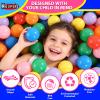 Heopeis Ball Pit Balls for Toddlers, 100/200/500 Pack Crush Proof, BPA Free & Non-Toxic Safe Play Toys for Boys & Girls Play Tent, Kiddie Pool, Backyard, Birthday Party Decoration view 2