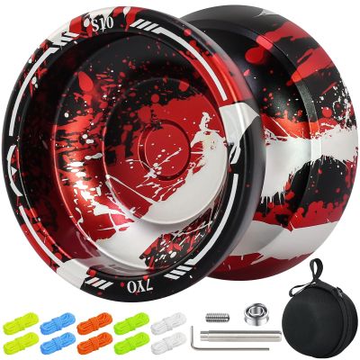 7YO Professional Yoyo for Kids 8-12 or Above, Responsive Yoyo S10 with Dual Function, Finger Trick Yo yo with 10 Yo-yo Strings, KK Bearing, Bearing Tool, Case