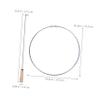 ARTSEWPLY Chinese Traditional Toys Rolling Hoop for Teens Boys and Girls Exercise Hoops Balance Training Ring view 2