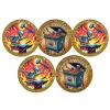 5Pcs Dual-Sided Challenge Coin, 1.57 Inch Zinc Alloy, 3D Engraved Dumpster Fire Design, Multicolor Collectible (Pack of 5) view 1