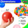 Heopeis Ball Pit Balls for Toddlers, 100/200/500 Pack Crush Proof, BPA Free & Non-Toxic Safe Play Toys for Boys & Girls Play Tent, Kiddie Pool, Backyard, Birthday Party Decoration view 3