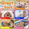 Heopeis Ball Pit Balls for Toddlers, 100/200/500 Pack Crush Proof, BPA Free & Non-Toxic Safe Play Toys for Boys & Girls Play Tent, Kiddie Pool, Backyard, Birthday Party Decoration view 4