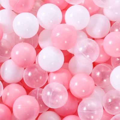 Heopeis Soft Plastic Ball Pit Balls, 100 200 500pcs Plastic Balls for Kids, Crush Proof Stress Balls for Baby Toddler Ball Pits Play Tent, Pool,Birthday Party Decoration