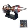 1/25 Simulation Aircraft Turbojet Engine Rotatable Model, Tr900 3D Printed Aircraft Engine Simulation Model, 3D Printed Mechanical Science Education Toy Turbofan Engine Model Kit with Light(Red,A) view 1