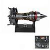1/25 Simulation Aircraft Turbojet Engine Rotatable Model, Tr900 3D Printed Aircraft Engine Simulation Model, 3D Printed Mechanical Science Education Toy Turbofan Engine Model Kit with Light(Red,B) view 1