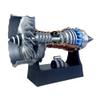 1/25 Simulation Aircraft Turbojet Engine Rotatable Model, Tr900 3D Printed Aircraft Engine Simulation Model, 3D Printed Mechanical Science Education Toy Turbofan Engine Model Kit with Light(Red,B) view 4