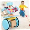 YARNOW 1Pc Trolley Adjustable Walk Learning Trainer Cartoon Rotate Cart for Engaging Educational Random Colors Non Slip Handle Material Random Color view 2