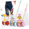 YARNOW 1Pc Trolley Adjustable Walk Learning Trainer Cartoon Rotate Cart for Engaging Educational Random Colors Non Slip Handle Material Random Color view 4
