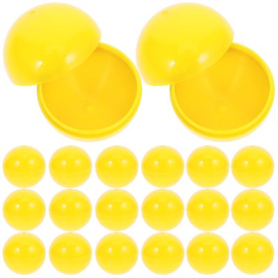 Cabilock Gumball Vending Machine Capsules 50pcs 1.18in Hollow Bingo Balls,Pinata Stuffers DIY Craft Supplies Props for Holiday Party