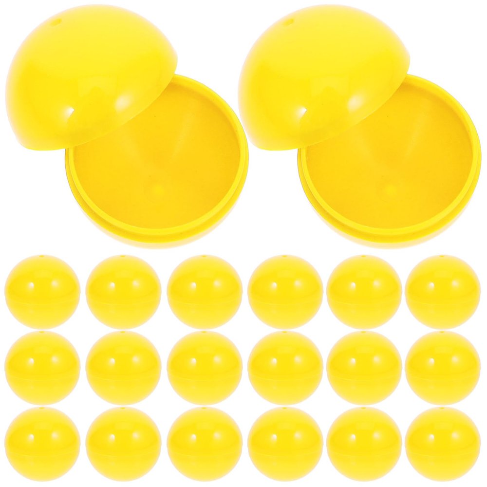 Cabilock Gumball Vending Machine Capsules 50pcs 1.18in Hollow Bingo Balls,Pinata Stuffers DIY Craft Supplies Props for Holiday Party