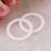 20pcs Silicone Safe O Rings Pacifier Chain Clips Holder for Baby, Durable, Gender Neutral, Easy to Clean, with Silicone Ring, Tri Clamp Heater (White) view 4