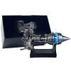 1/25 Simulation Aircraft Turbojet Engine Rotatable Model, 3D Printed TR900 Turbofan Engine Model Kit with Light(Blue,Non-Adjustable_Finished) view 1
