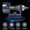 1/25 Simulation Aircraft Turbojet Engine Rotatable Model, 3D Printed TR900 Turbofan Engine Model Kit with Light(Blue,Non-Adjustable_Finished) view 2