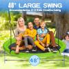 48 inch Saucer Tree Swing for Kids Adult, Larger Flying Swing for Whole Family, 700lbs Weight Capacity, with Adjustable Hanging Straps, for Outdoor Backyard Indoor Playground view 3