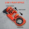 3D Printed SiniaN Fidget Toys, SiniaN Fidget Slider Fidget Spinner Stress Relief Toy Executive Desk Toy for EDC Collectors, Cool Gadgets & Gifts for Men (Red/Black) view 3