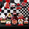 12pcs CasinoTheme Party Decorations,Casino Poker Happy Birthday Decorations, Honeycomb Centerpieces Decor Table for Party Supplies for Casino Table Toppers Casino Game Night Las Vegas Party Favors view 3