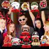 12pcs CasinoTheme Party Decorations,Casino Poker Happy Birthday Decorations, Honeycomb Centerpieces Decor Table for Party Supplies for Casino Table Toppers Casino Game Night Las Vegas Party Favors view 4