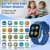 Waterproof Smart Watch for Kids Boys Ages 5-12 with 39 Games, HD Camera, Video, Music, Habit Tracking, Alarm, Pedometer, Kids Smart Watch Chrismars Birthday Gift for Boys Age 5 6 7 8(Blue) view 2