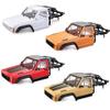 1/10 RC Hard Shell Cab & Back-Half Cage Body Shell Kit for 1/10 RC Crawler TRX4 SCX10 90046 AT4 GEN 8 Scout II,313mm Wheelbase Cherokee Upgrade and Modify (Desert Yellow) view 2