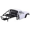 1/10 RC Hard Shell Cab & Back-Half Cage Body Shell Kit for 1/10 RC Crawler TRX4 SCX10 90046 AT4 GEN 8 Scout II,313mm Wheelbase Cherokee Upgrade and Modify (White) view 3