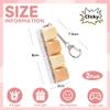 2 Pcs Creamy Keyboard Fidget Toy, Loud Keyboard Clicker Fidget Toy for Adult, 4 Keys Anxiety Toy Keyboard Keychain for Stress Relief Pass Time view 2