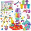 Dough Play Sets for Kids Ages 2-4, Unicorn Theme Dough Tools Toys, Creations Dough Ferris Wheel Kits, Candy & Cookie doughTools Accessories, Classroom Preschool Party Gift for Kids Ages 4-8 view 1