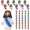 Bememo 50 Pcs Little Jesus Figures Original Design Rubber Mini Christian Toys for Hide and Seek Religious Party Favors Easter Egg Stuffer Sunday School Craft Baptism Gifts(Jesus Love You) view 1