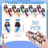 Bememo 50 Pcs Little Jesus Figures Original Design Rubber Mini Christian Toys for Hide and Seek Religious Party Favors Easter Egg Stuffer Sunday School Craft Baptism Gifts(Jesus Love You) view 2