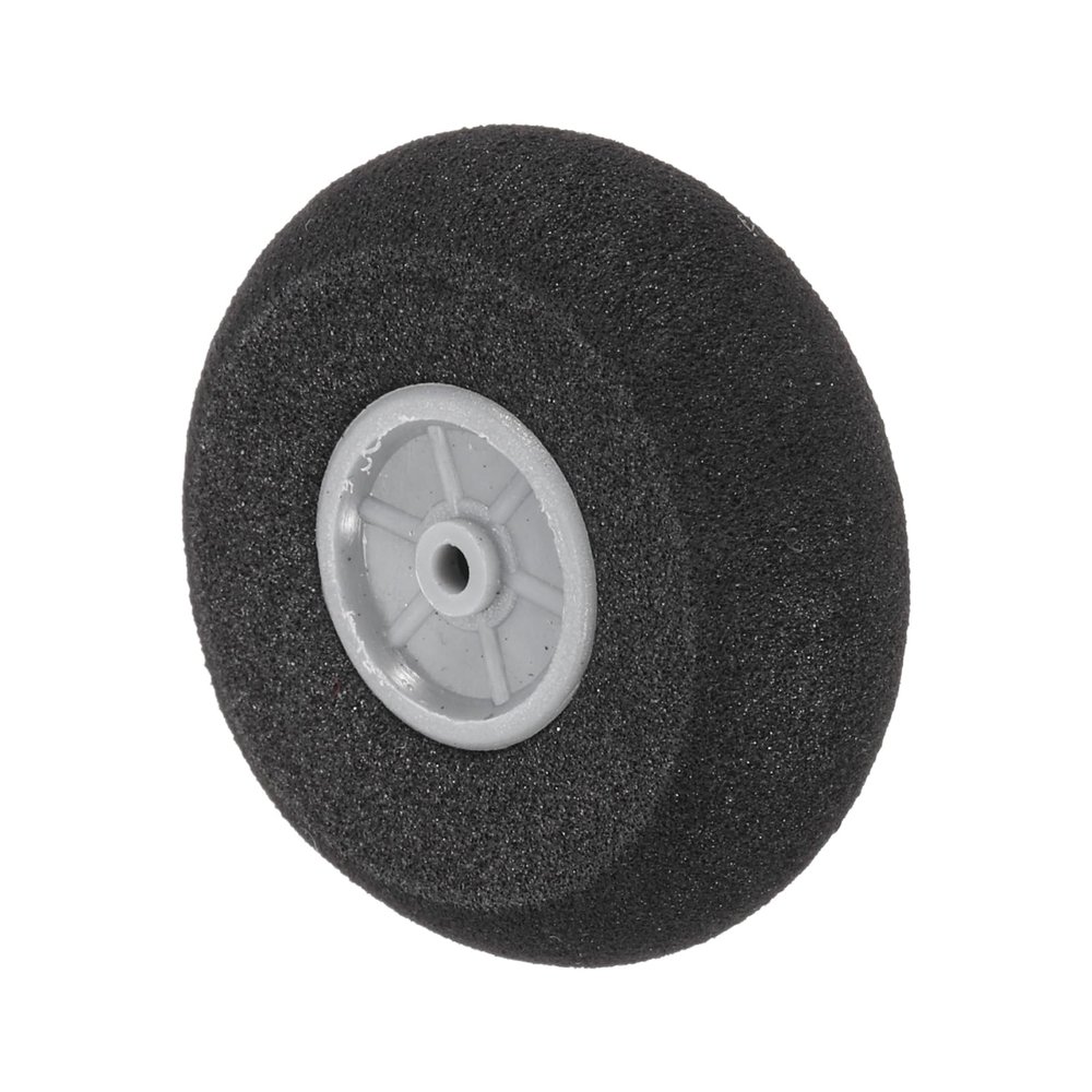 MECCANIXITY RC Airplane Wheels 1.38" OD x 0.47" T Aircraft Sponge Wheels Foam Wheel Replacement for DIY RC Model Plane 1 Pcs