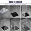 Xyrona Display Case 4" 6" 8" 10" 12" 14" 16" 20" Tall Acrylic Case, Waterproof Plastic Showcase for Collectibles/Memorabilia, Assemble DIY Display Cabinet(L45xW50xH50cm/18x20x20) view 4