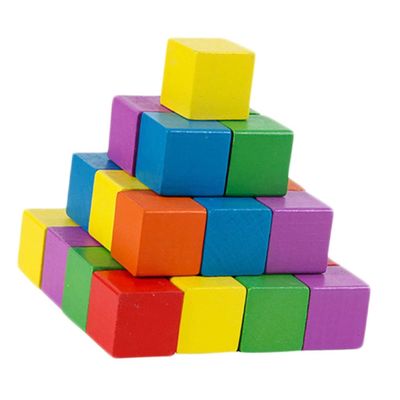 WEKAMOS Mini Wooden Square Blocks Early Childhood Education Craft Cubes for Math Manipulatives and DIY Projects Smooth and Sturdy Wood Square Blocks