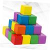 WEKAMOS Mini Wooden Square Blocks Early Childhood Education Craft Cubes for Math Manipulatives and DIY Projects Smooth and Sturdy Wood Square Blocks view 3