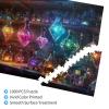 Vextrovia Witchs Brew Potion Lab, Vibrant Cone Bottles, 1000 Piece Adult Wooden Jigsaw Puzzle, Unique Gift for Wizards & Puzzle Lovers, Ideal for Relaxation and Family Fun, Enjoy The Process view 3