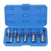 BMLZHO 10 Pcs Triple Square Spline Bit Socket Set M4 to M18 1/4in 3/8in 1/2in Drive CR V Steel Bit Socket Set with Storage Box view 3