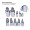 BMLZHO 10 Pcs Triple Square Spline Bit Socket Set M4 to M18 1/4in 3/8in 1/2in Drive CR V Steel Bit Socket Set with Storage Box view 4