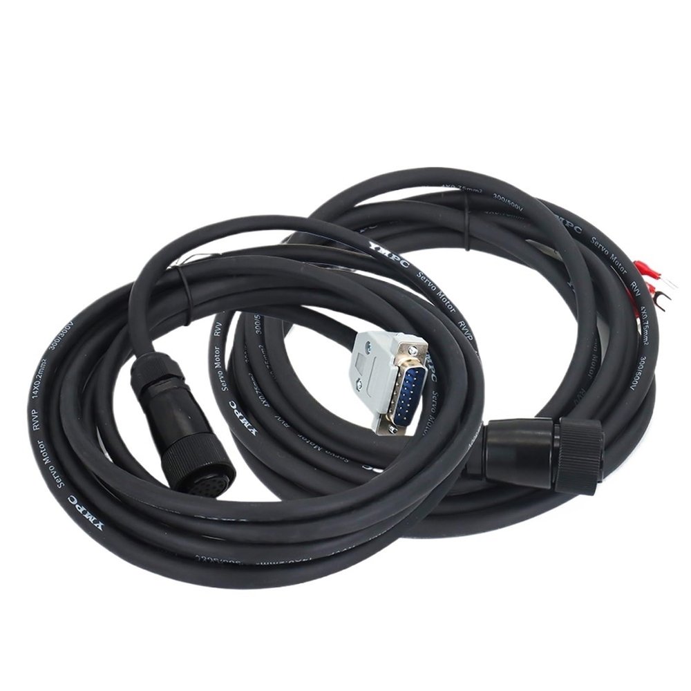 AC Servo Motor Power Cable + Encoder Cable 3M 5M Length for 100-750W Servo Motor(2M)