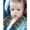 2 Pack VegaPunkLab Seat Straps Shoulder Pads for Kids - Seat Belt Cover Pad, Strap Wrap Cover for Bogg Bag, Perfect for Car Booster Seats, Strollers, High Chair, Backpacks, and More, Wild Flower view 2