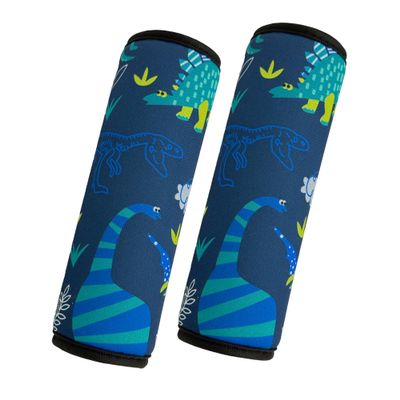 2 Pack VegaPunkLab Seat Straps Shoulder Pads for Kids - Seat Belt Cover Pad, Perfect for Car Booster Seats, Strollers, High Chair, Backpacks, and More, Dinosaur