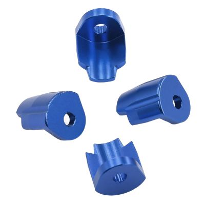 4X Shock Guard Cover Anti Collision Aluminum Alloy Protector for 1/14 1/18 RC Car Sturdy, Blue