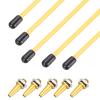 uxcell 160mm Plastic Protection Antenna Tube, RC Antenna Tube with Mount and Cap for RC Car Boat Drone Receiver(Gold Tone Yellow, 5 Pcs) view 1