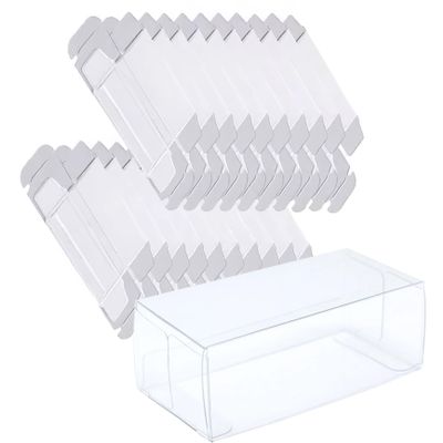 100Pcs Model Car Display Case, 1.2X 1.6x3.2 Clear Miniature Display Case Dustproof Protection Storage Box for Action Figures Toys Collectibles Model